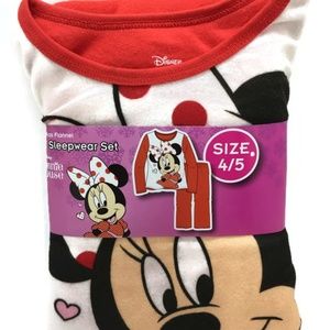 Disney Minnie Mouse in Red Pajamas Sz 4/5